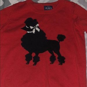 Red dog size 10/12 sweater